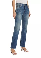 Moussy Hopewell Denim High-Rise Straight-Leg Jeans