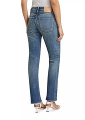 Moussy Hopewell Denim High-Rise Straight-Leg Jeans