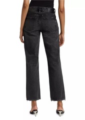 Moussy Iona Low-Rise Straight-Leg Jeans