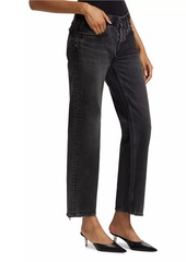 Moussy Iona Low-Rise Straight-Leg Jeans