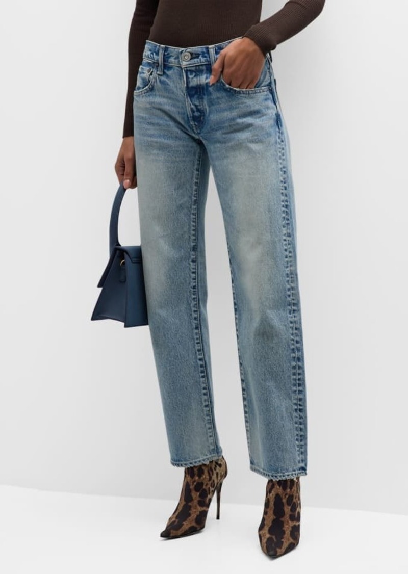 Moussy Joelton Straight Low-Rise Jeans