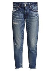 Moussy Kelley Distressed Tapered Jeans