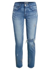 Moussy Lenwood Mid-Rise Distressed Jeans
