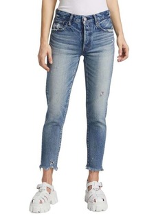 Moussy Merry Distressed Ankle Crop Jeans