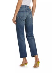 Moussy Minneola Denim Straight-Leg Cropped Jeans