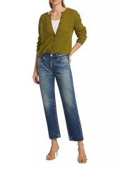 Moussy Minneola Denim Straight-Leg Cropped Jeans