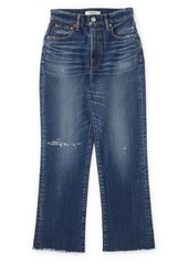 MOUSSY Rhode High Waist Crop Flare Jeans