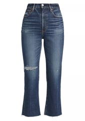 Moussy Rhode High-Rise Flared Leg Jeans