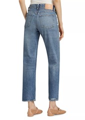 Moussy Trigg Low-Rise Straight-Leg Jeans