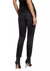Moussy Vellflower Low-Rise Tapered Jeans