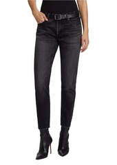 Moussy Vellflower Low-Rise Tapered Jeans