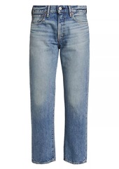 Moussy Vineyards Denim Cropped Straight-Leg Boyfriend Jeans