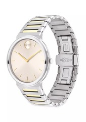 Movado 40MM ​Two-Tone Stainless Steel Link Bracelet Watch