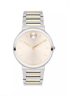 Movado 40MM ​Two-Tone Stainless Steel Link Bracelet Watch