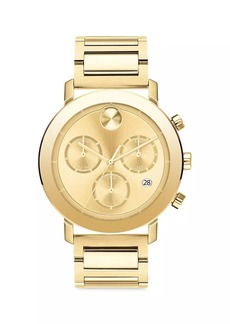 Movado Bold Ionic-Plated Stainless Steel Chronograph Watch