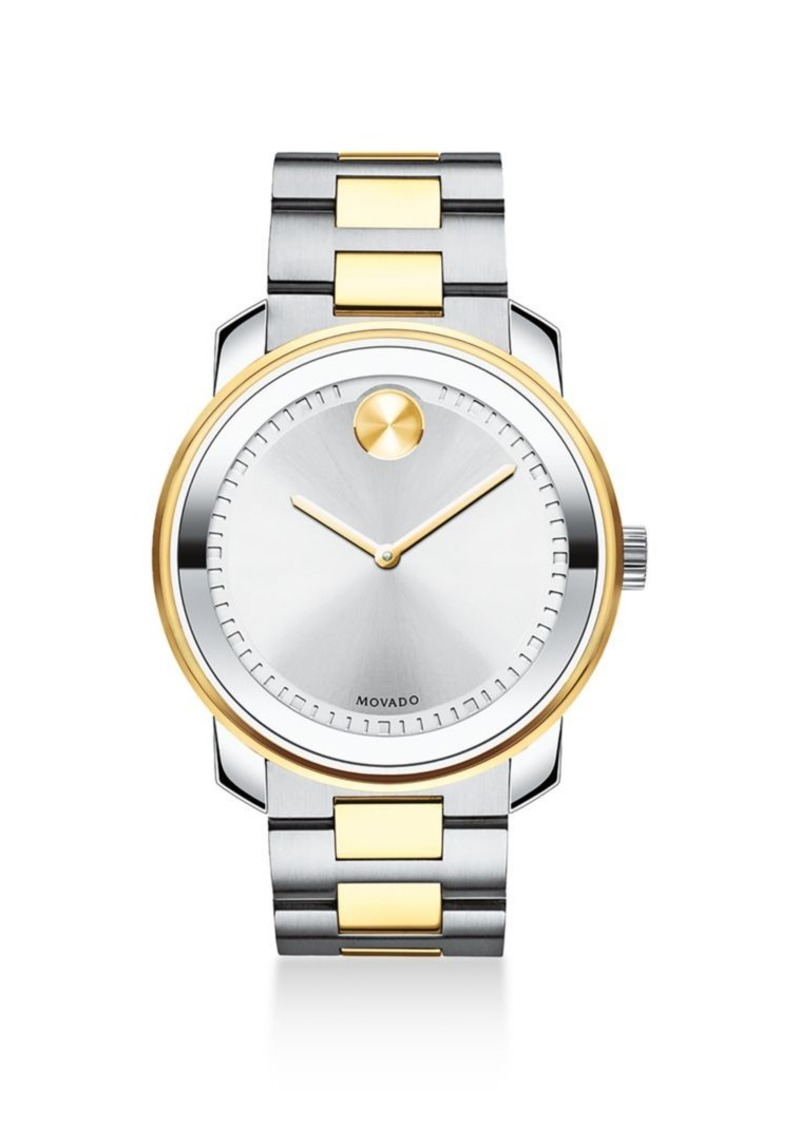 Movado Movado Bold Reflective Two Tone Stainless Steel Bracelet