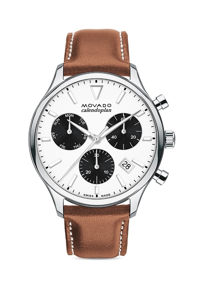 Movado Heritage Series Calendoplan Chronograph, 43mm