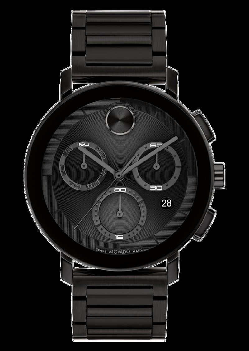 Movado Men's 3600810 Bold Evolution Swiss Quartz Black Chronograph Watch 42mm