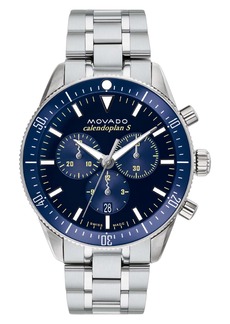 Movado Men's Calendoplan Blue Dial Watch