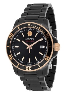 Movado Men's Series 800 Black Dial Watch