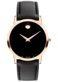 Movado Women's Classic Black Dial Watch