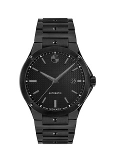 Movado S.E. Automatic Black PVD Bracelet Watch/41MM