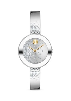 Movado Two-Tone Stainless Steel & Crystal Bangle Watch