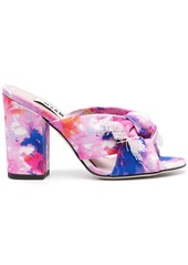 MSGM 100mm abstract-print sandals