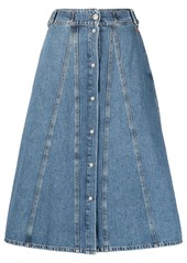MSGM A-line denim skirt