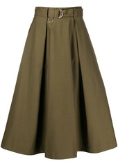 MSGM A-line pleated skirt