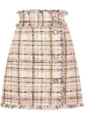 MSGM A-line tweed skirt
