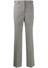MSGM check pattern wide-leg trousers