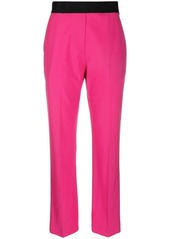 MSGM contrast waistband trousers