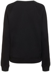 MSGM Cotton Jersey Logo Sweatshirt