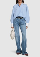 MSGM Cotton Poplin Embellished Shirt