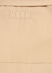 MSGM Cotton Poplin Midi Dress