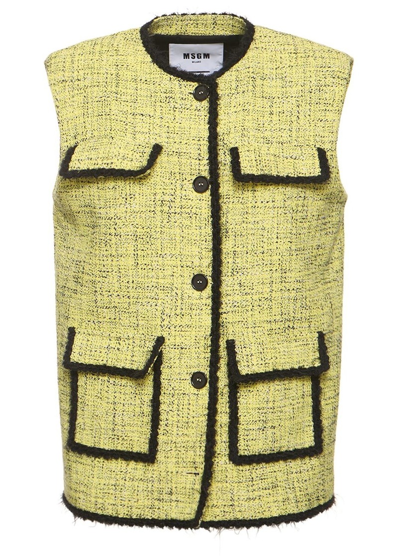 MSGM Cotton Vest W/pockets