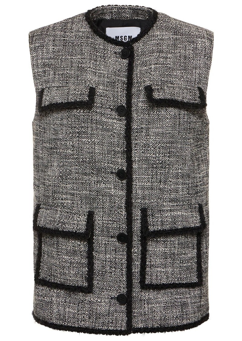 MSGM Cotton Vest W/pockets