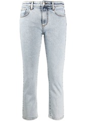 MSGM cropped denim jeans