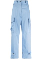 MSGM cropped high-waist trousers