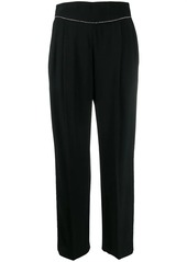 MSGM crystal embellished trousers