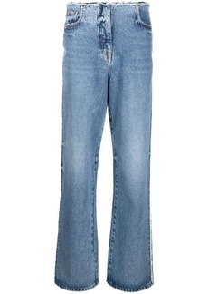 MSGM distressed wide-leg jeans