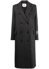 MSGM double-breasted mid-length coat