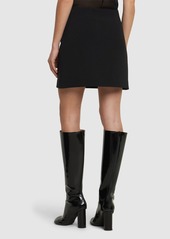 MSGM Double Crepe Cady Mini Skirt W/sequins