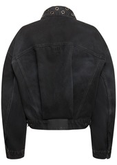 MSGM Embellished Denim Jacket