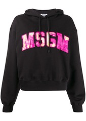 MSGM embroidered logo hoodie