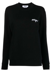 MSGM embroidered logo sweatshirt