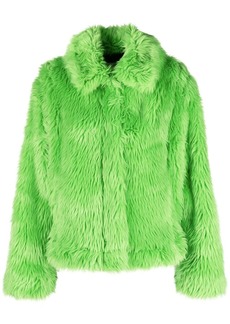 MSGM faux-fur jacket
