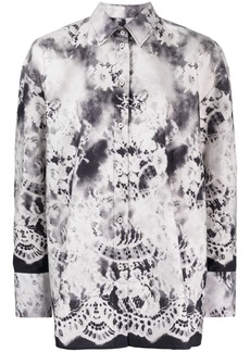 MSGM floral-print cotton shirt