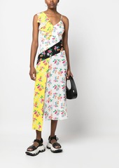 MSGM floral print midi dress